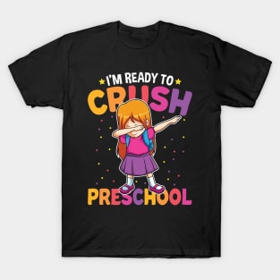 Dabbing Girl Preschool Funny Back To School Gift T-Shirt